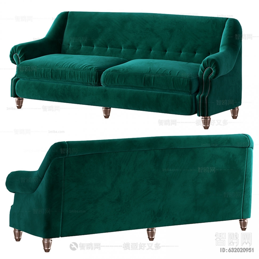 Simple European Style A Sofa For Two