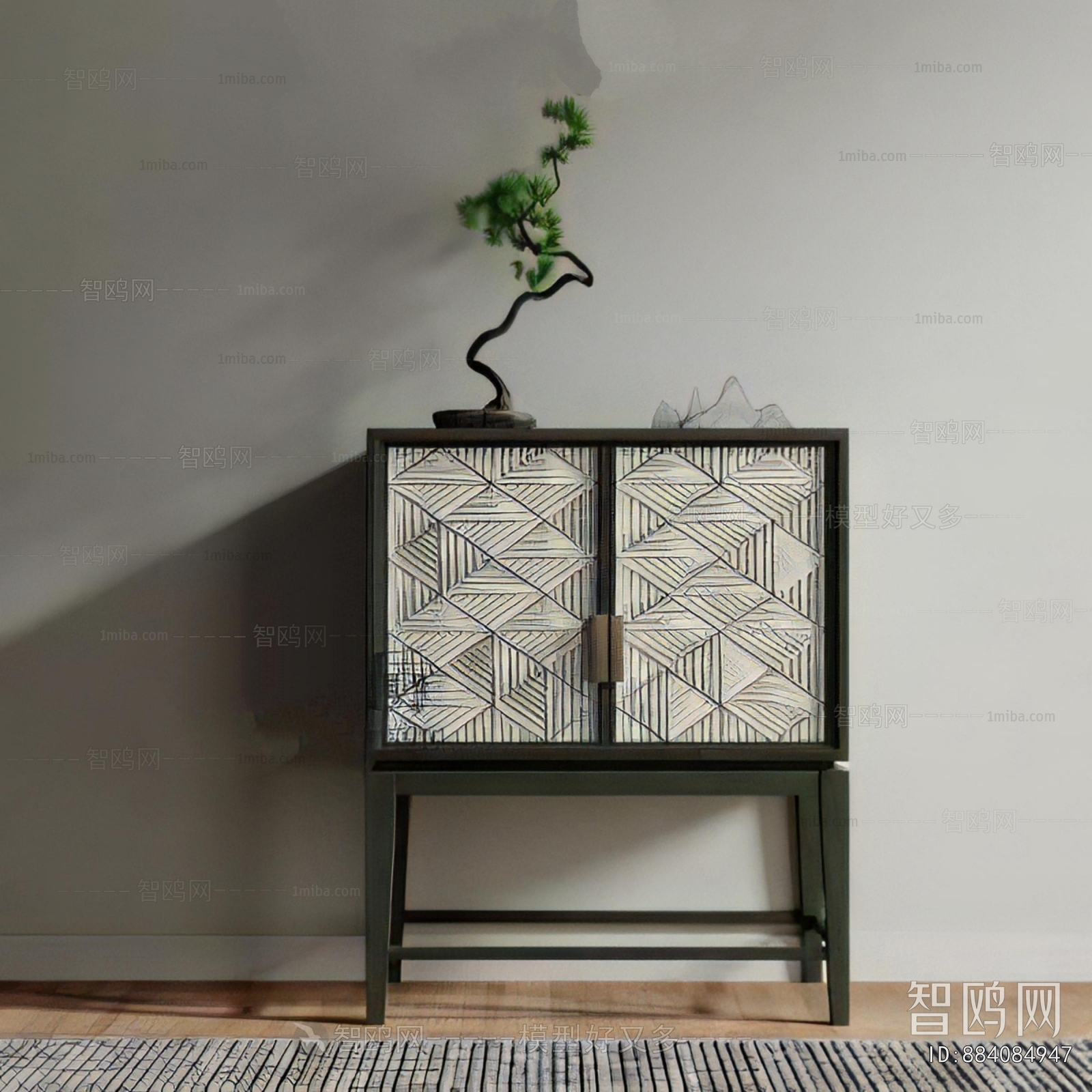New Chinese Style Side Cabinet
