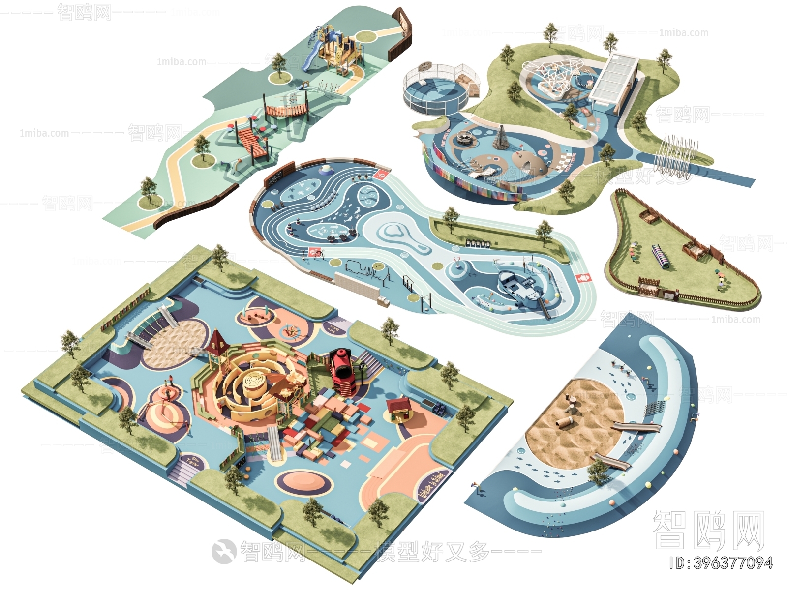 Modern Park Landscape