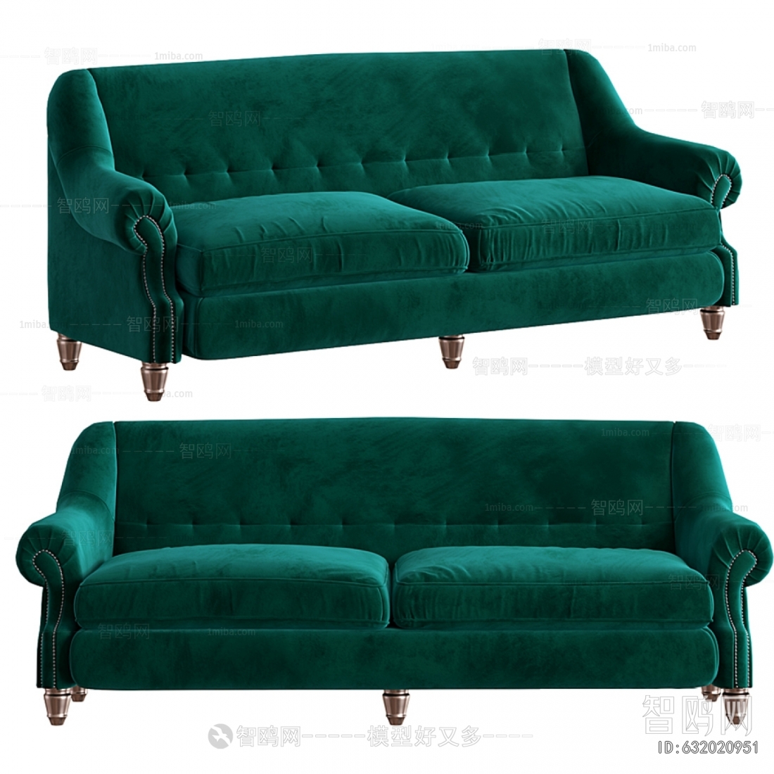 Simple European Style A Sofa For Two