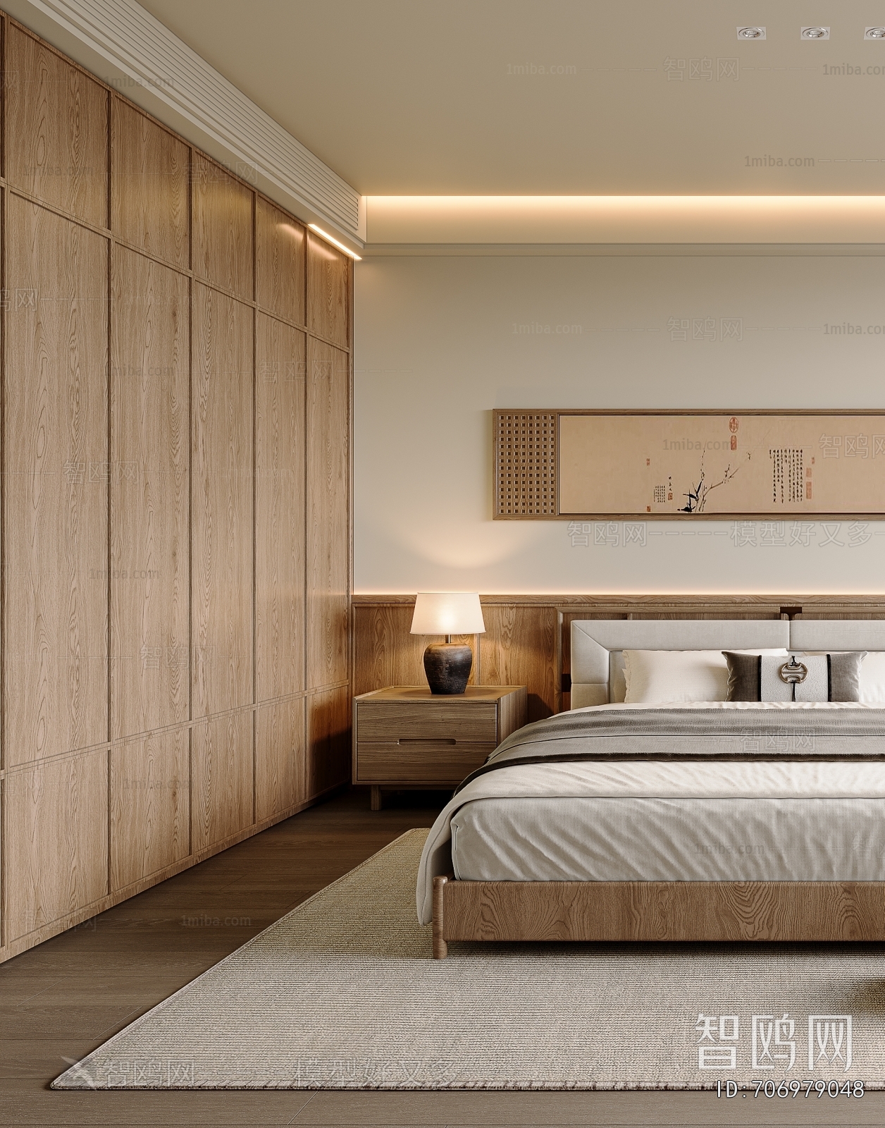 New Chinese Style Bedroom