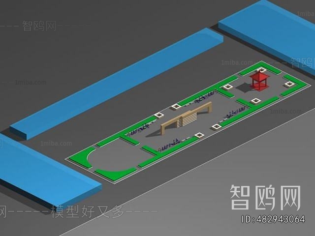 Modern Architectural Bird's-eye View Planning