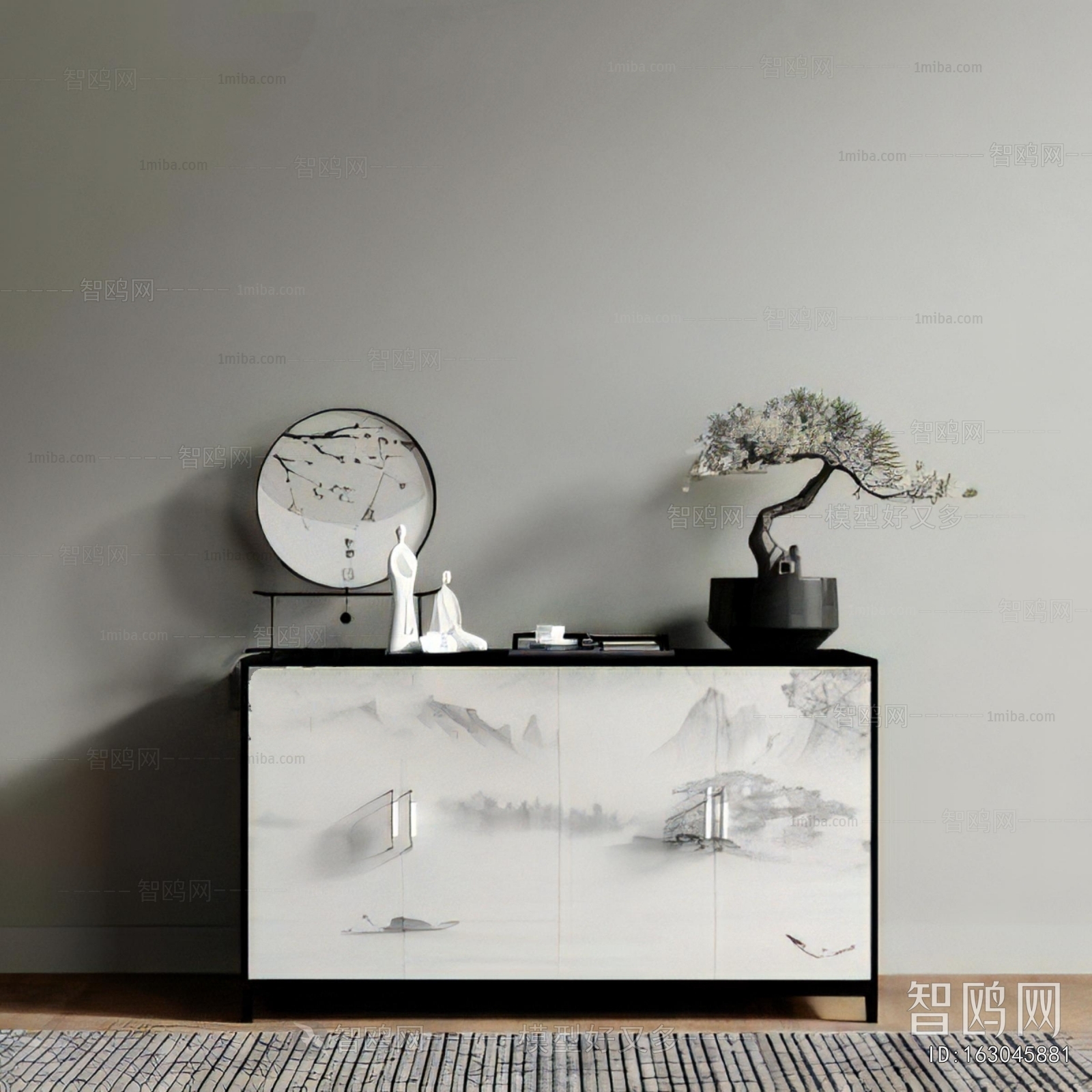 New Chinese Style Side Cabinet