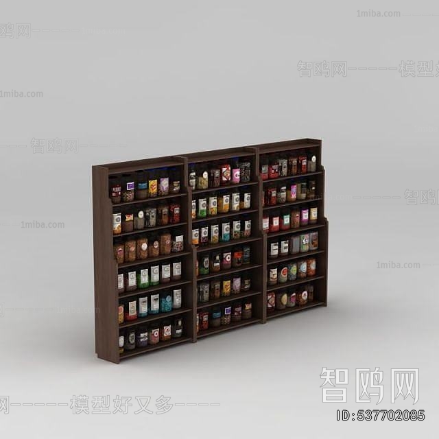 Modern Supermarket Shelf