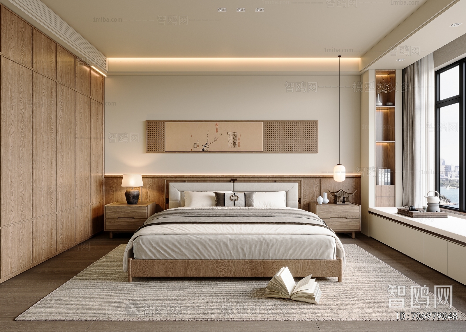 New Chinese Style Bedroom