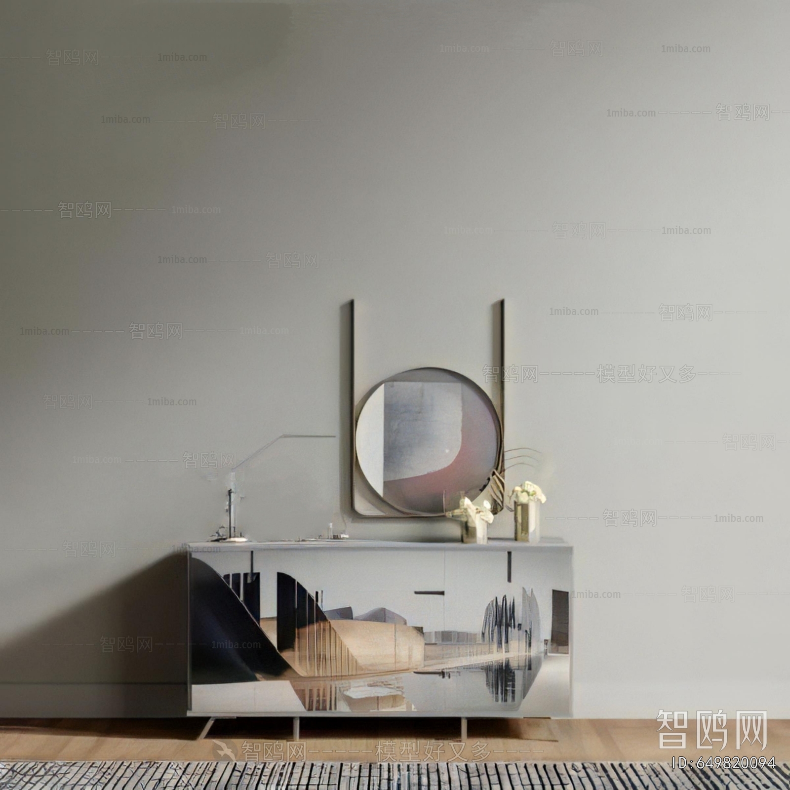 New Chinese Style Side Cabinet