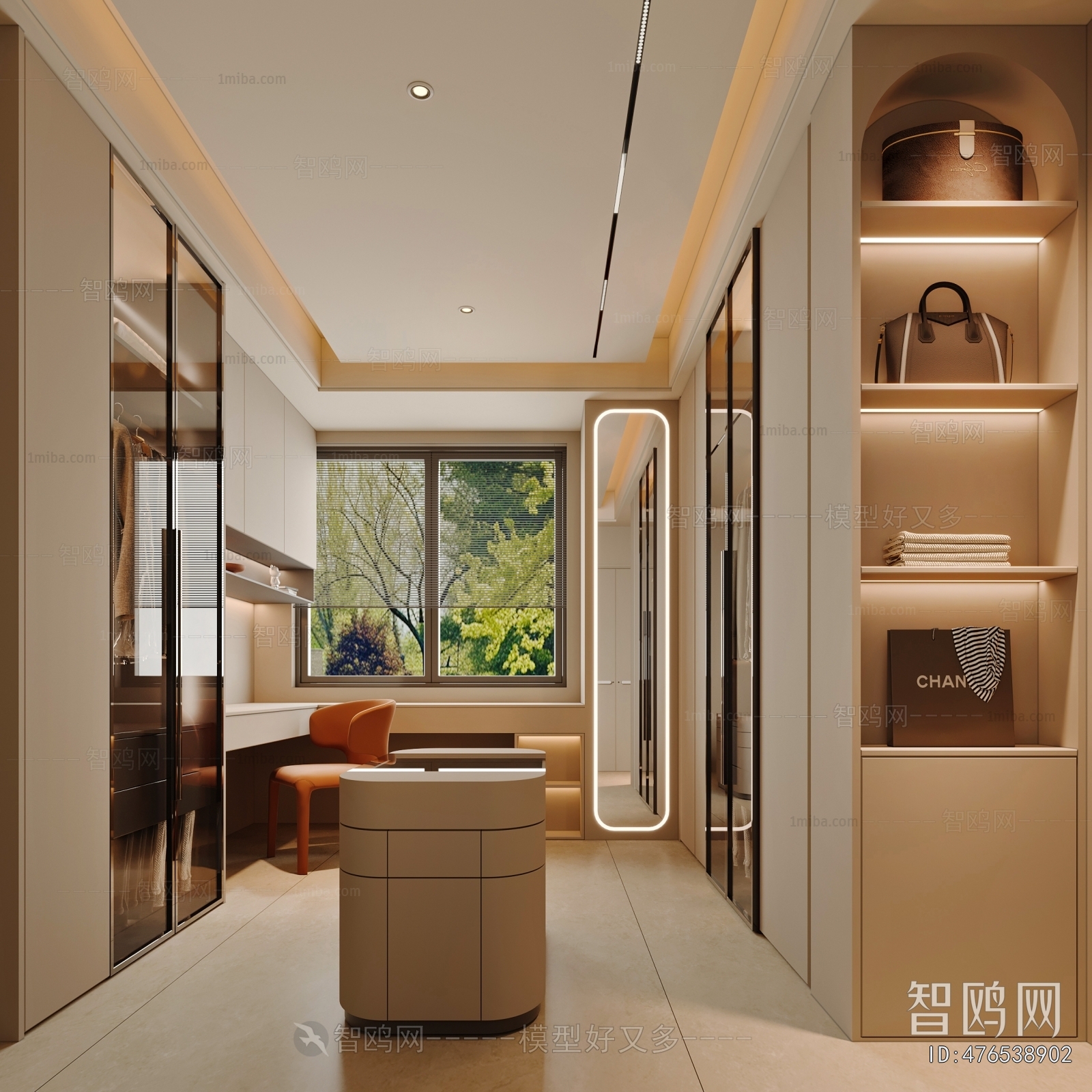 Modern Clothes Storage Area