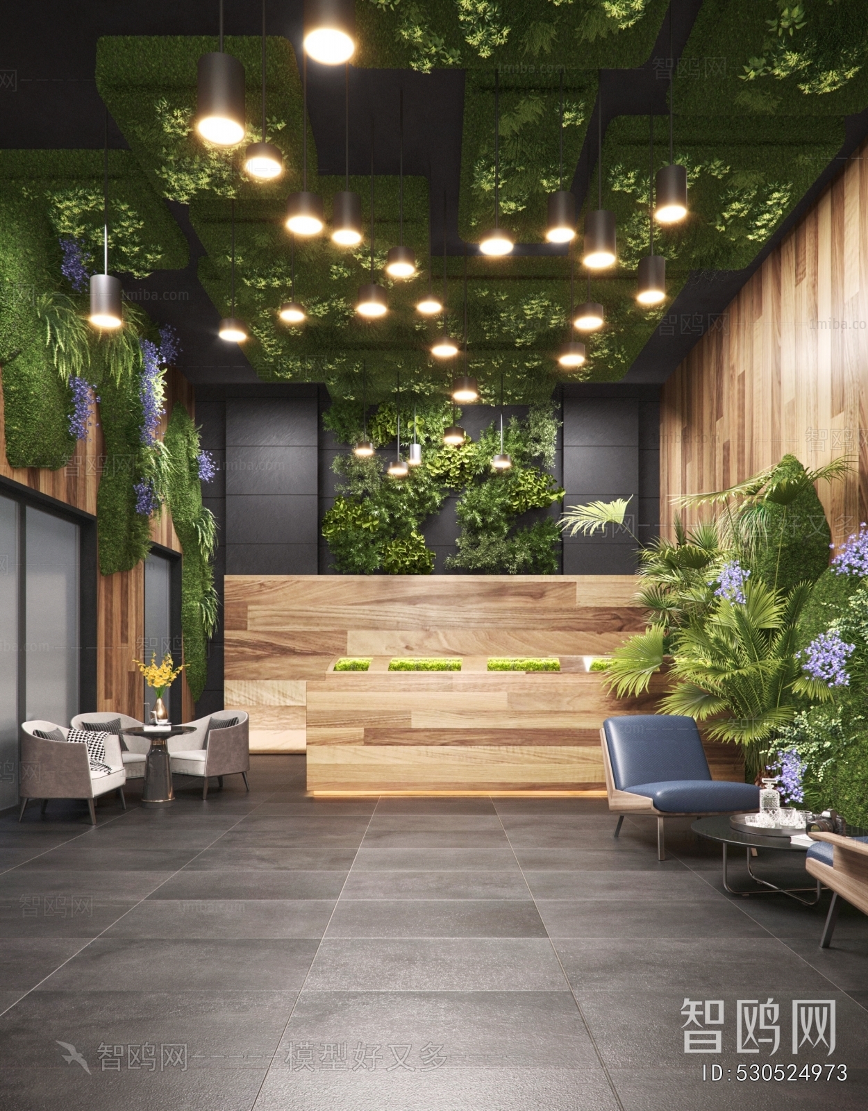 Modern Office Reception Desk