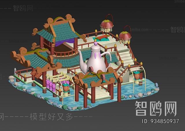 New Chinese Style Cartoon House