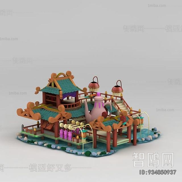 New Chinese Style Cartoon House