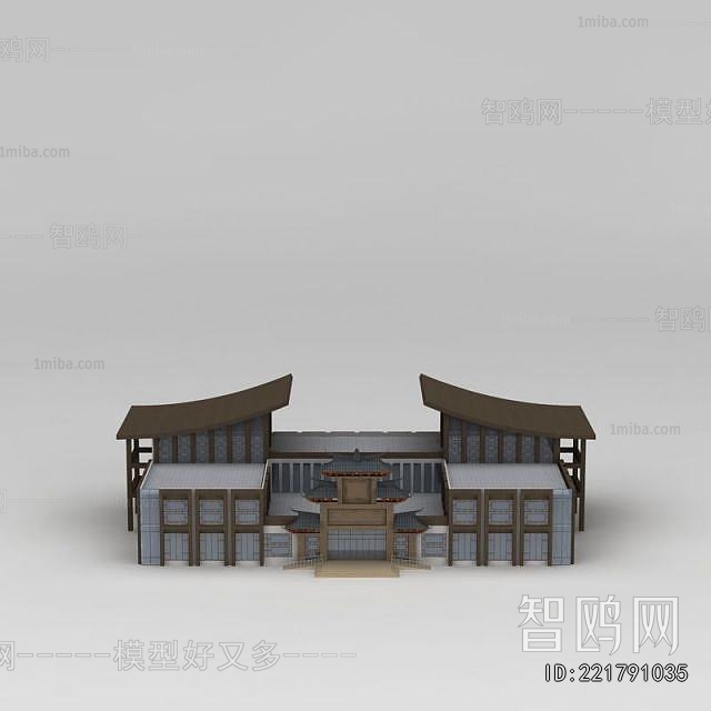 New Chinese Style Appearance Of Commercial Building