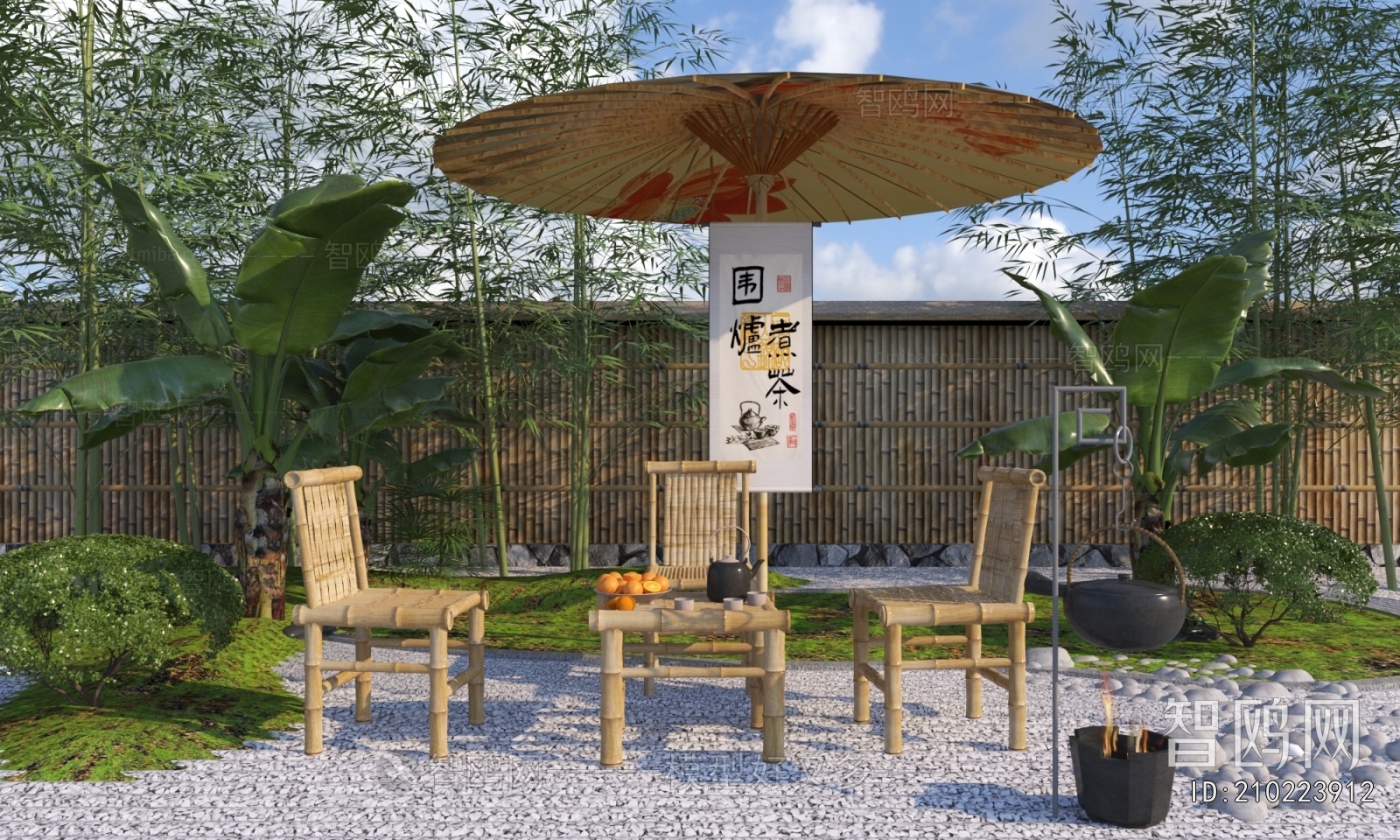 New Chinese Style Outdoor Tables And Chairs