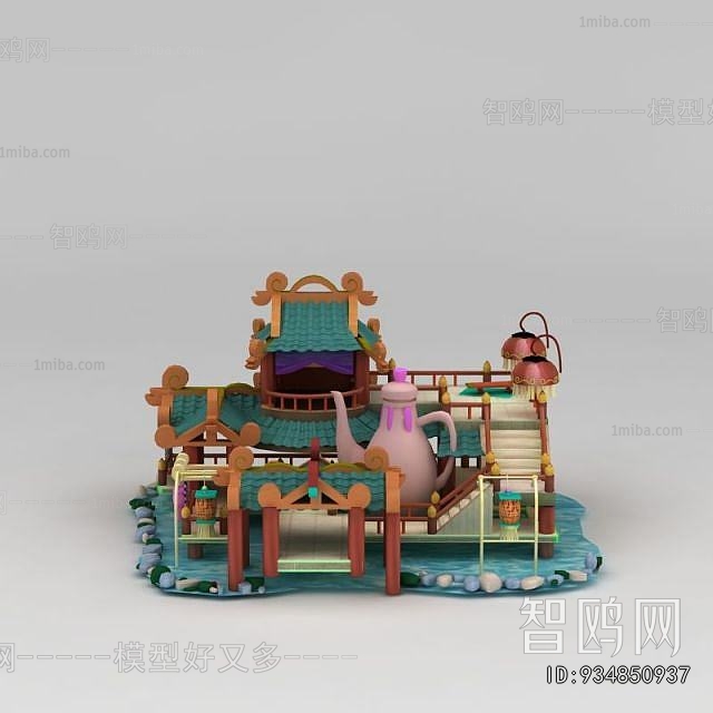 New Chinese Style Cartoon House