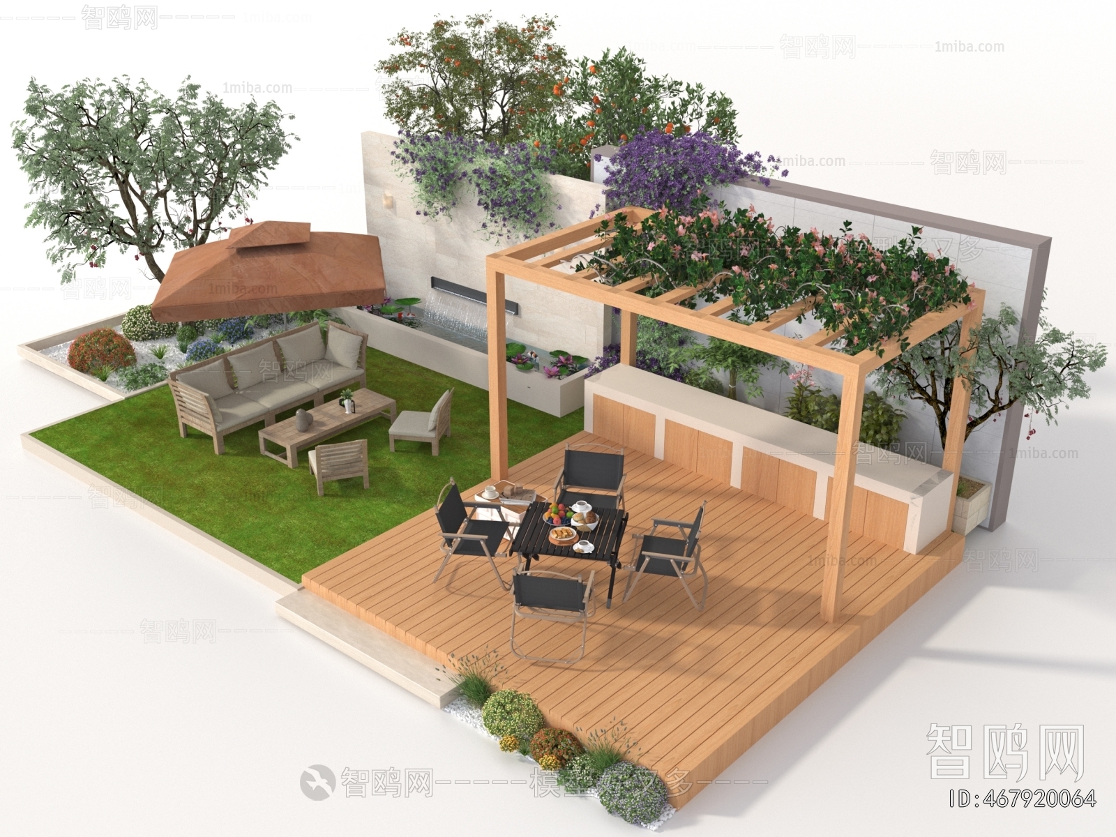 Modern Park Landscape