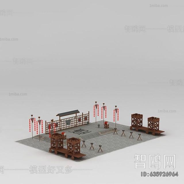 Chinese Style Ancient Architectural Buildings