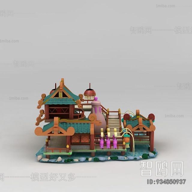 New Chinese Style Cartoon House