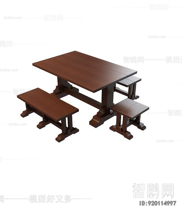 Chinese Style Dining Table And Chairs