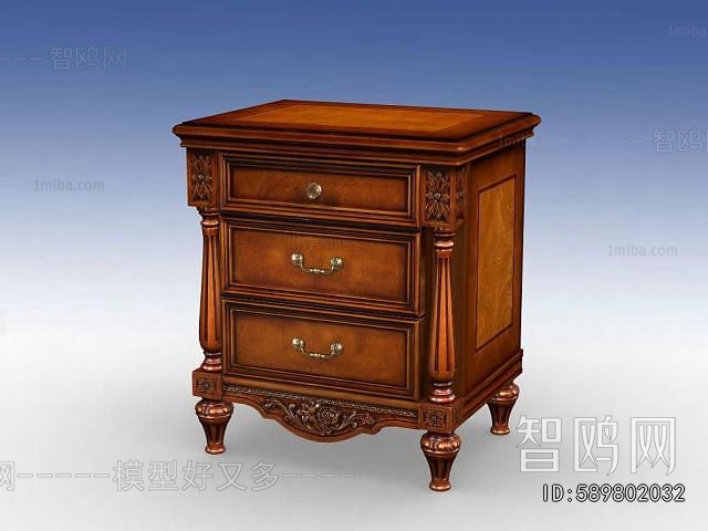 European Style Bedside Cupboard