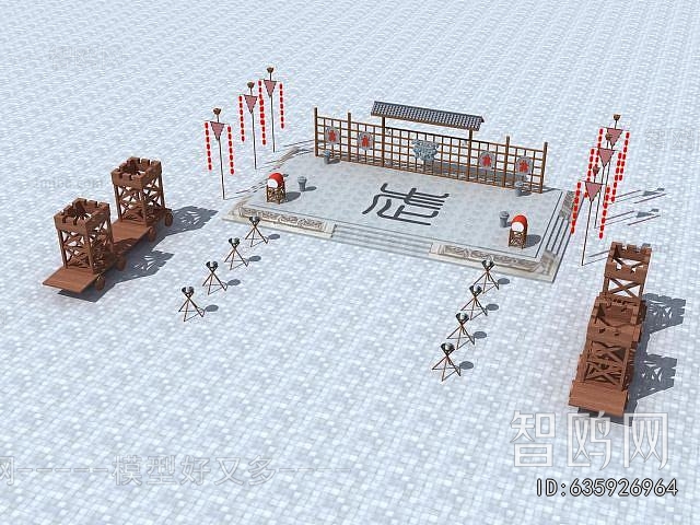 Chinese Style Ancient Architectural Buildings