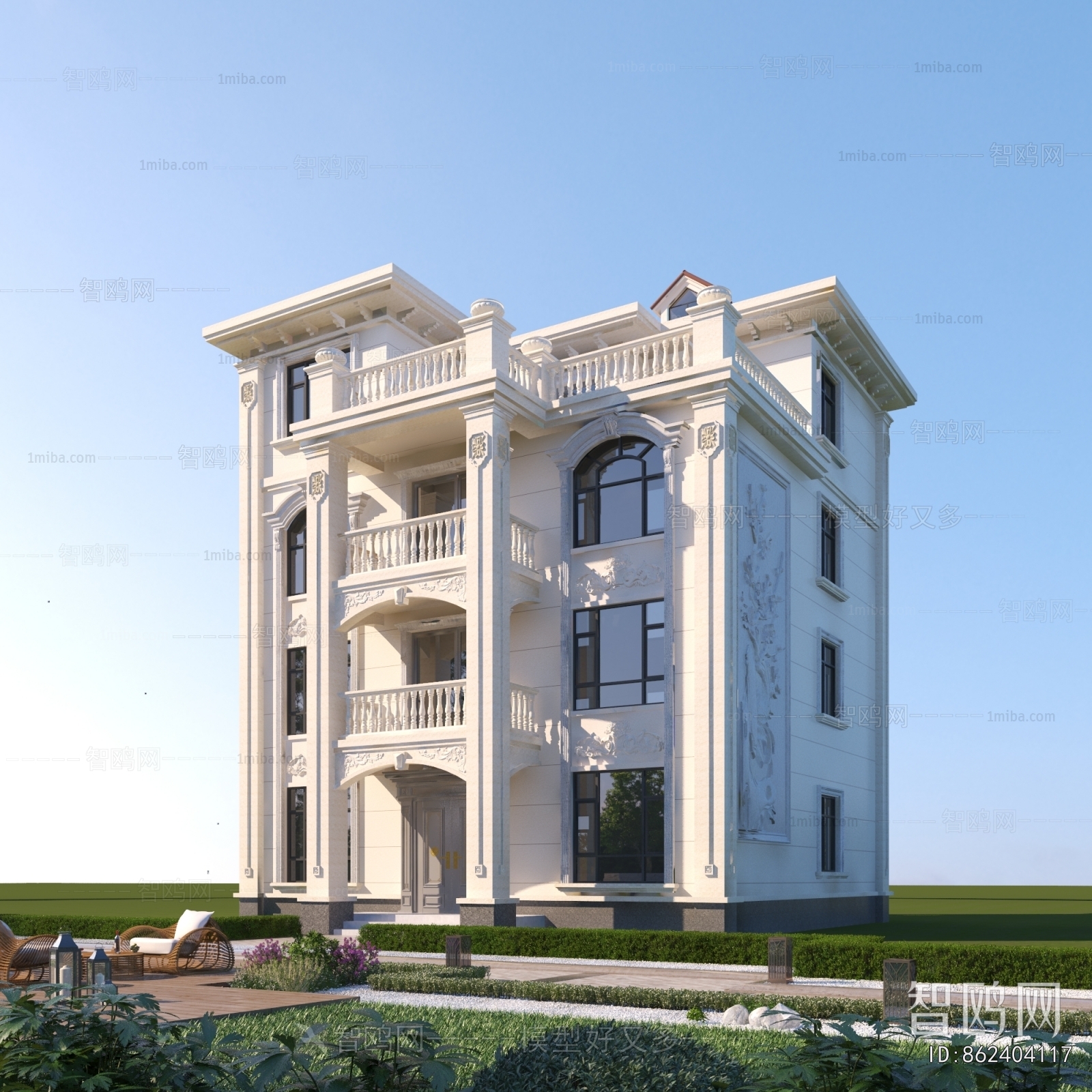 Simple European Style Detached Villa