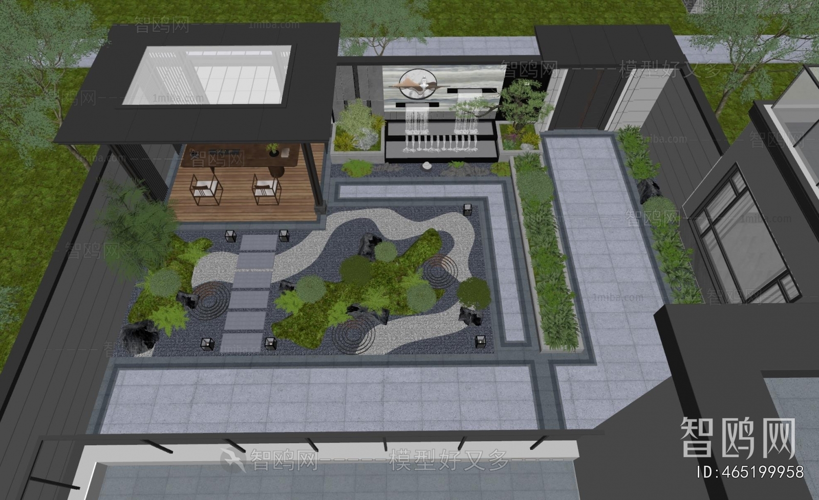 New Chinese Style Courtyard/landscape