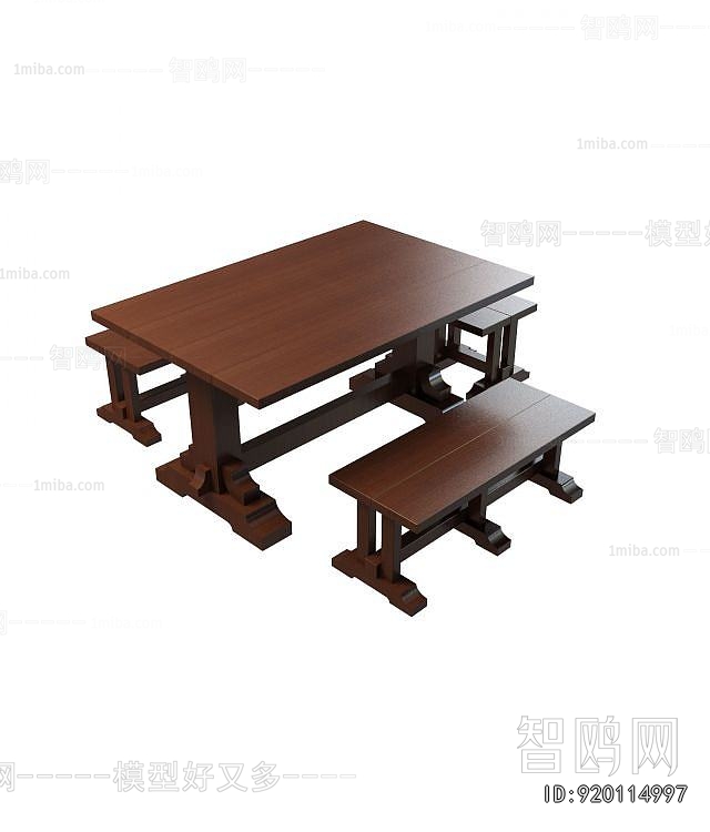 Chinese Style Dining Table And Chairs