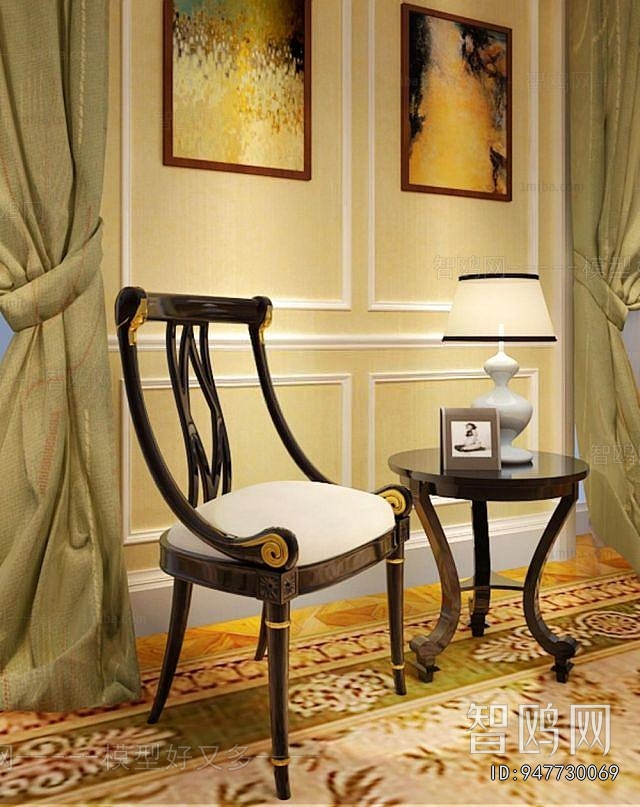 Simple European Style Dining Chair