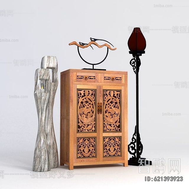 New Chinese Style Decorative Cabinet