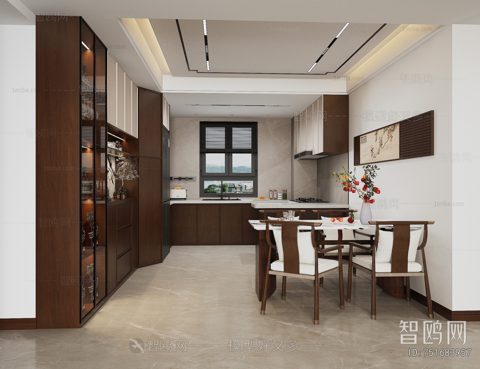 New Chinese Style Dining Room
