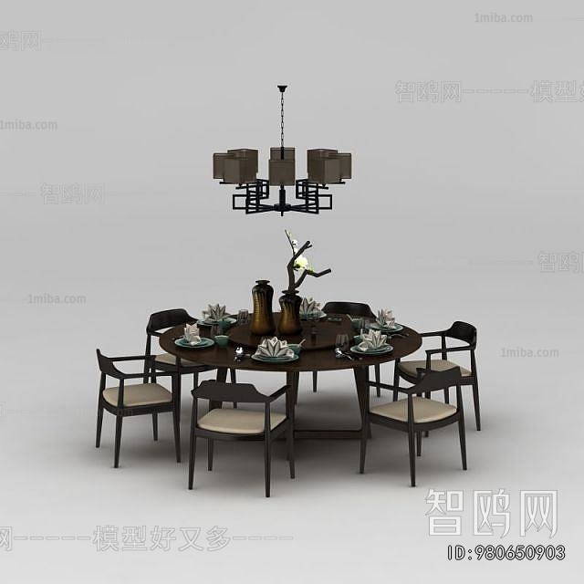 New Chinese Style Dining Table And Chairs