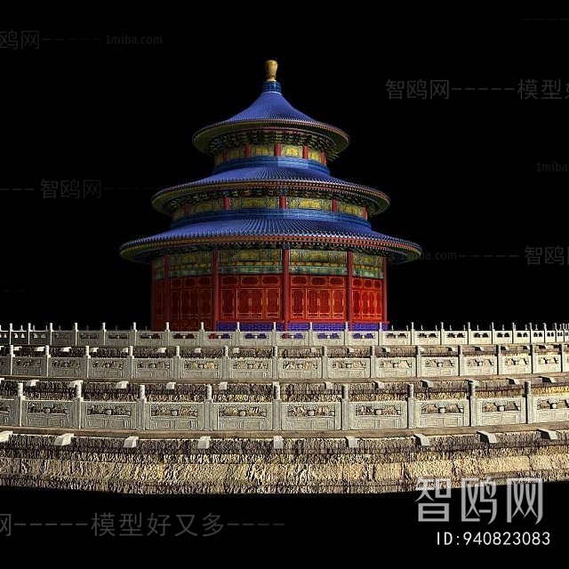 New Chinese Style Ancient Architectural Buildings