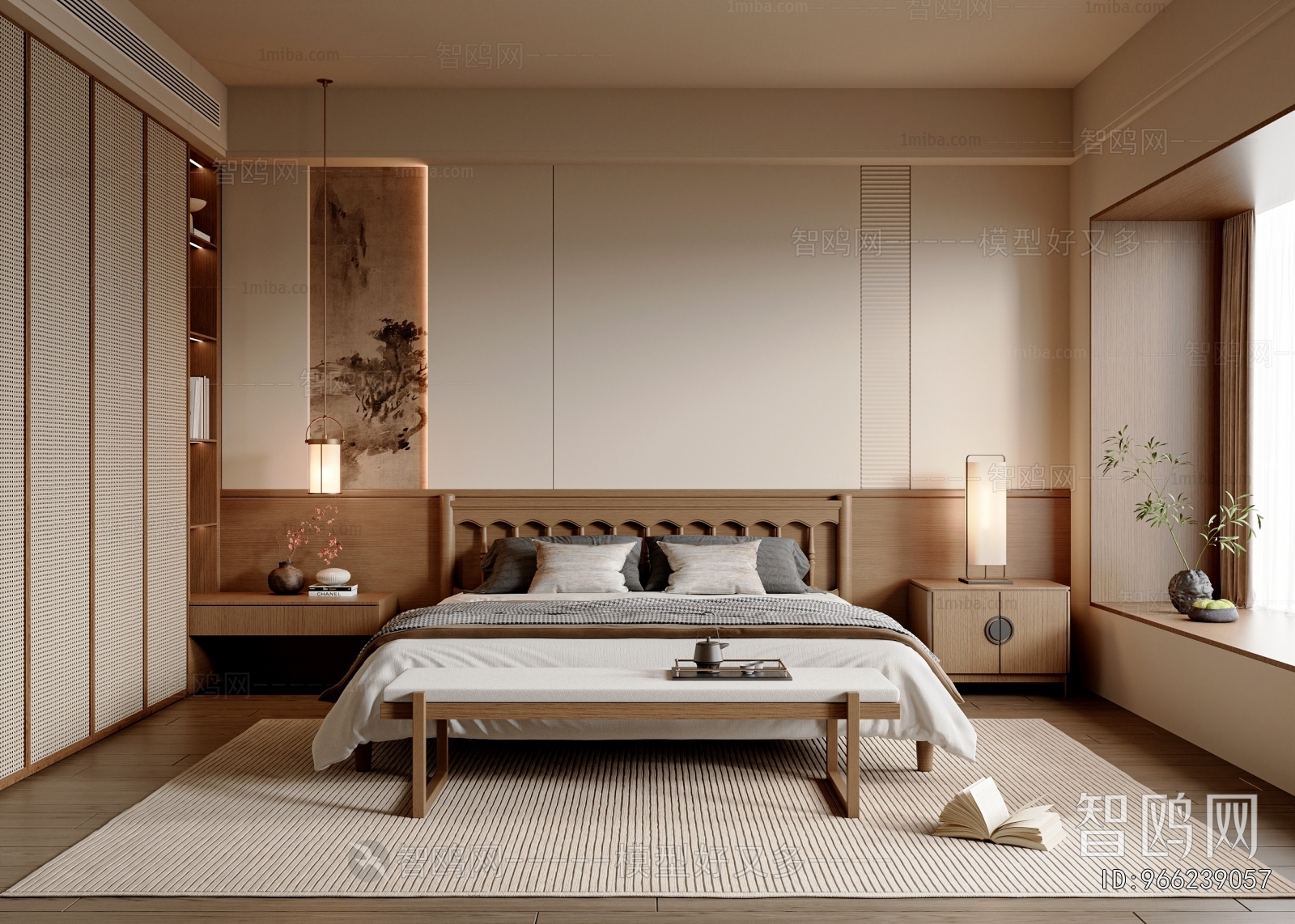 New Chinese Style Bedroom