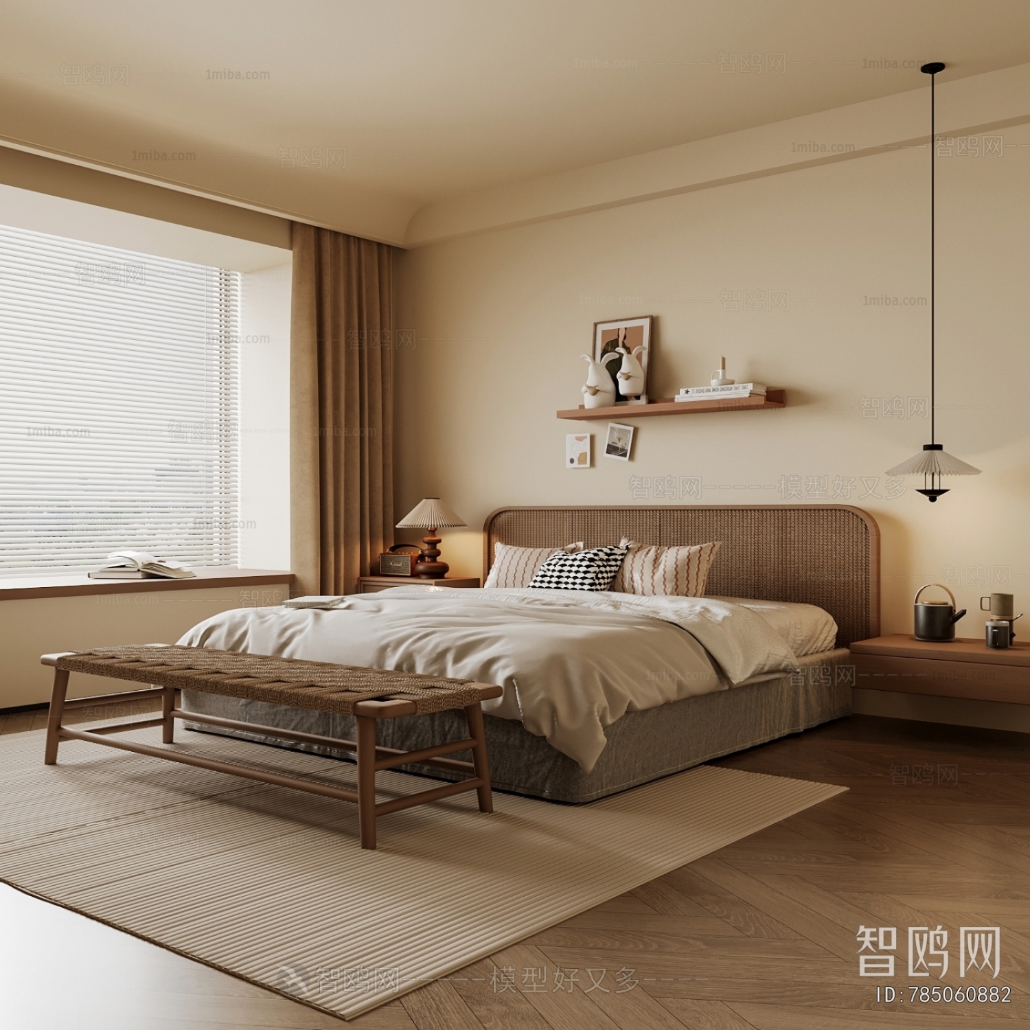 Wabi-sabi Style Bedroom