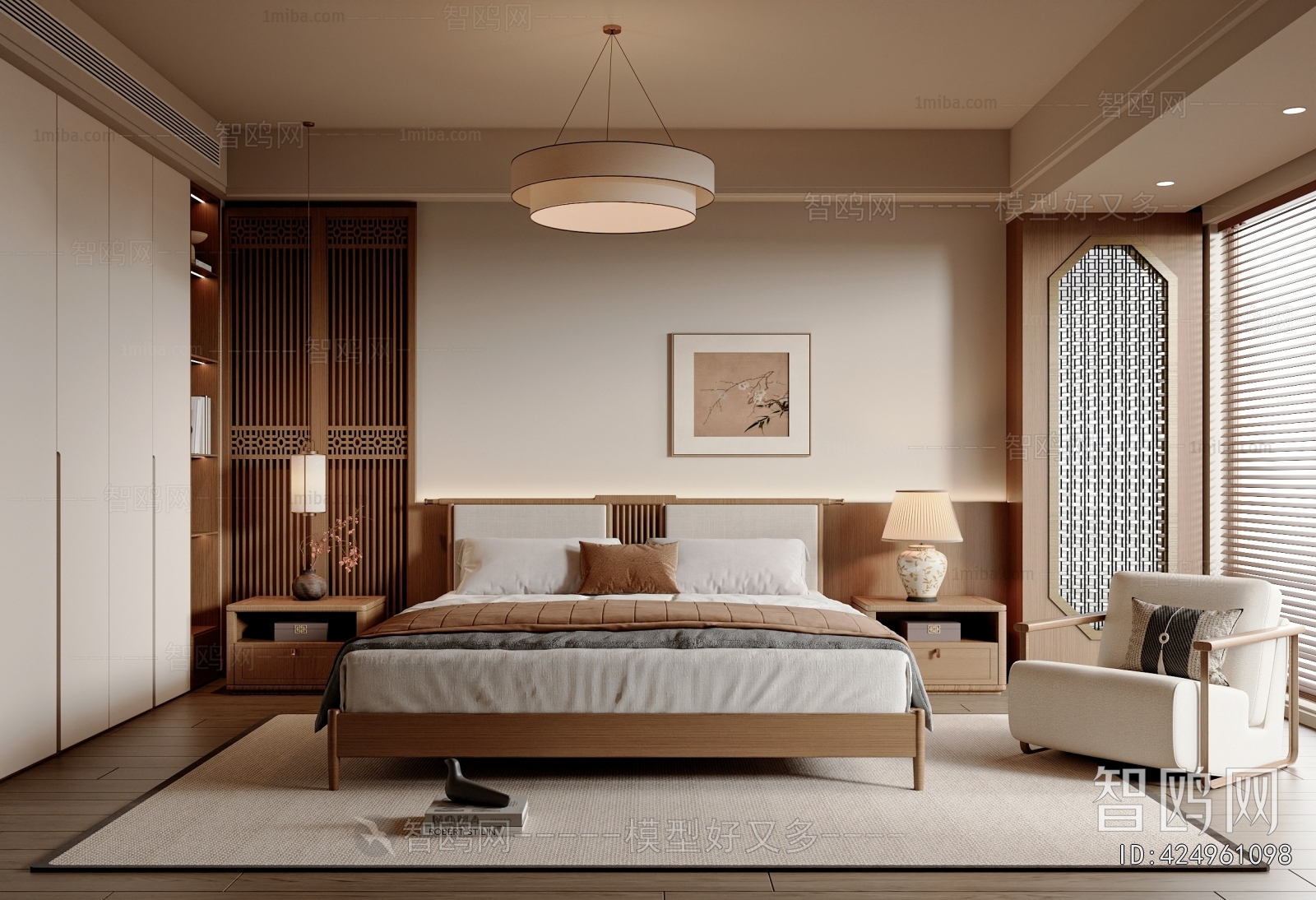 New Chinese Style Bedroom