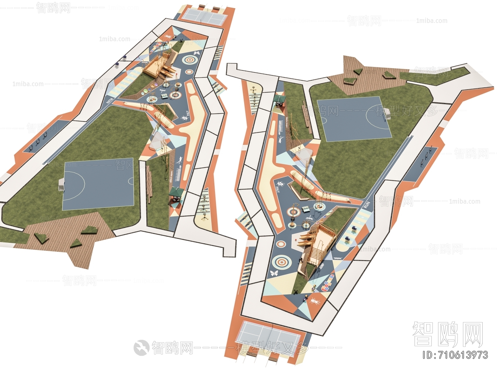 Modern Park Landscape