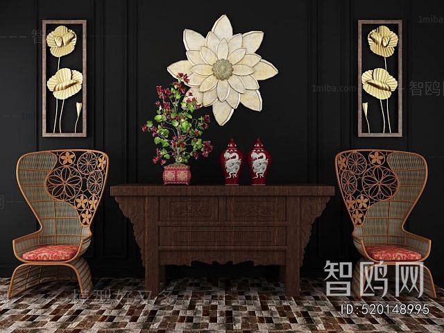 New Chinese Style Lounge Chair