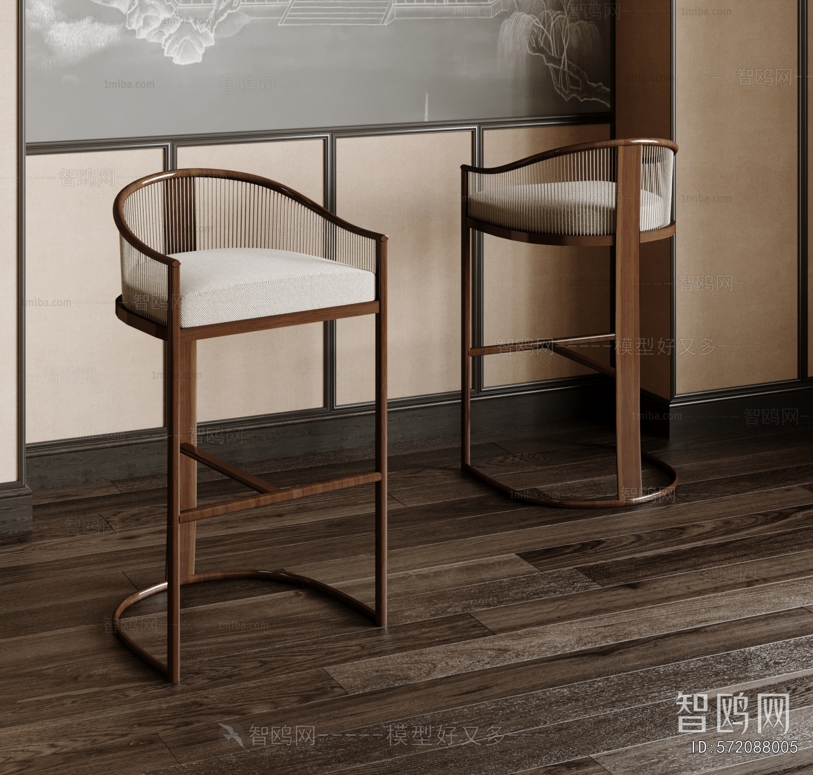 New Chinese Style Bar Chair