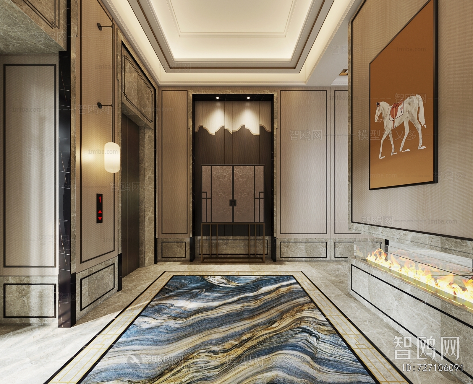 Modern Elevator Hall