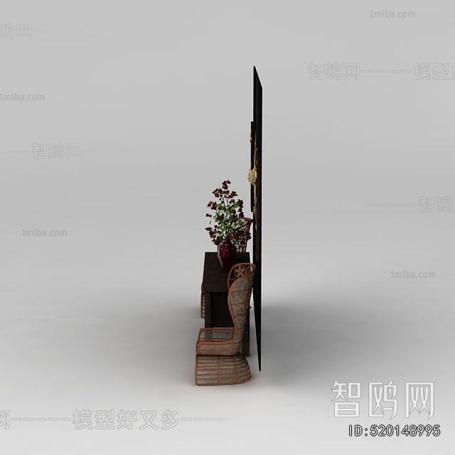 New Chinese Style Lounge Chair