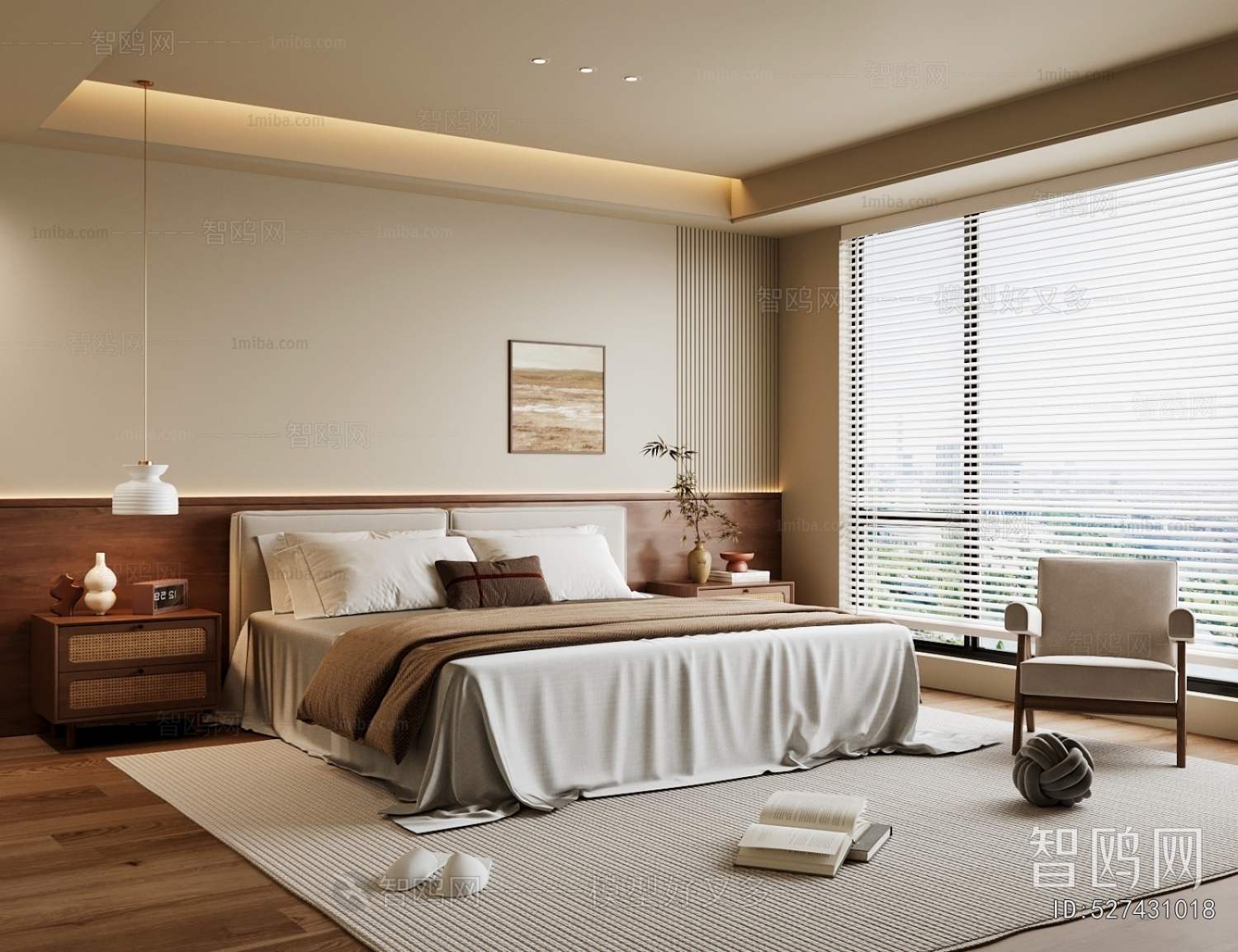 New Chinese Style Bedroom