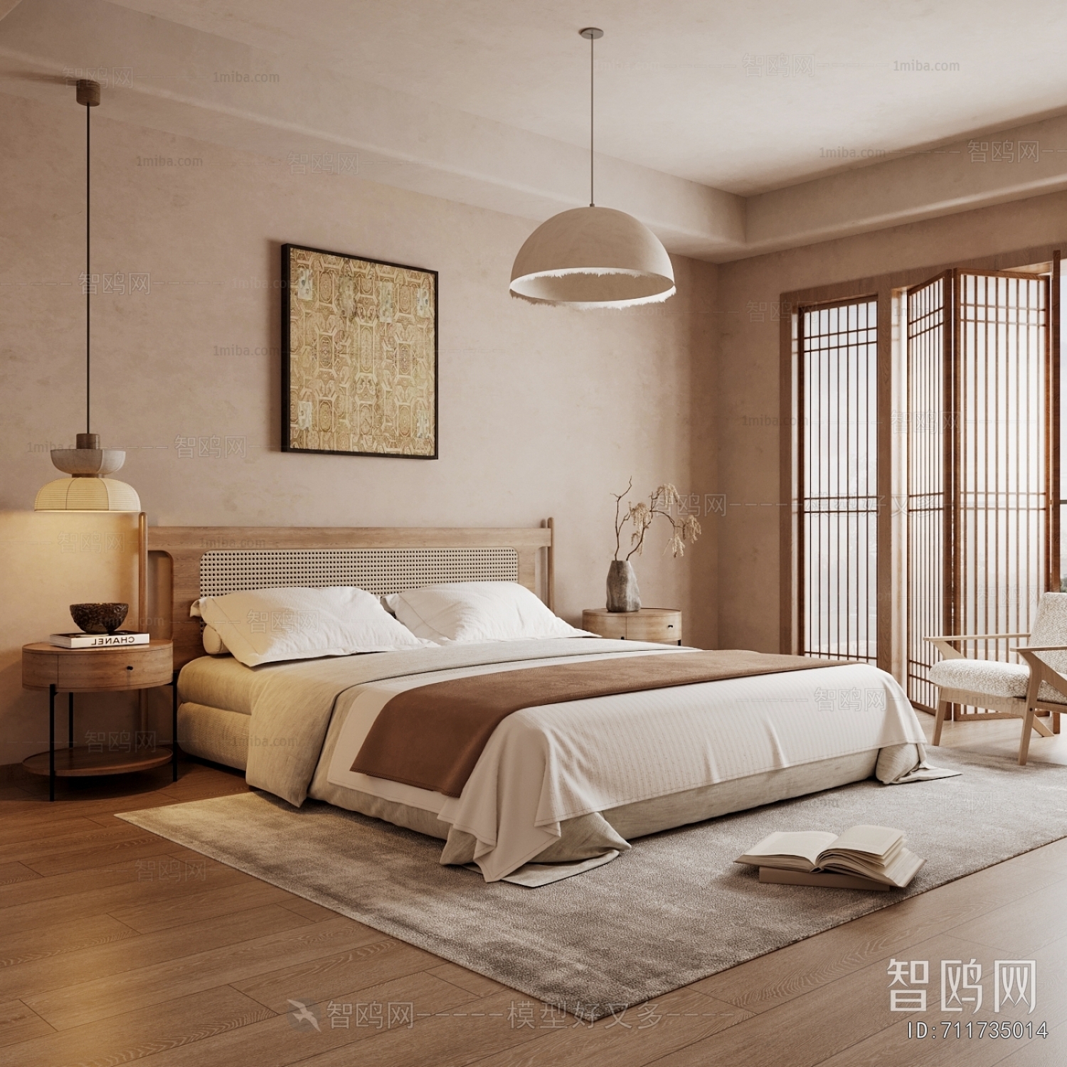 New Chinese Style Bedroom