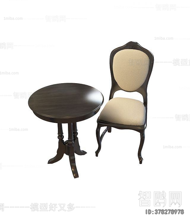 French Style Leisure Table And Chair