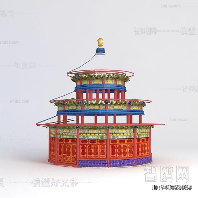 New Chinese Style Ancient Architectural Buildings