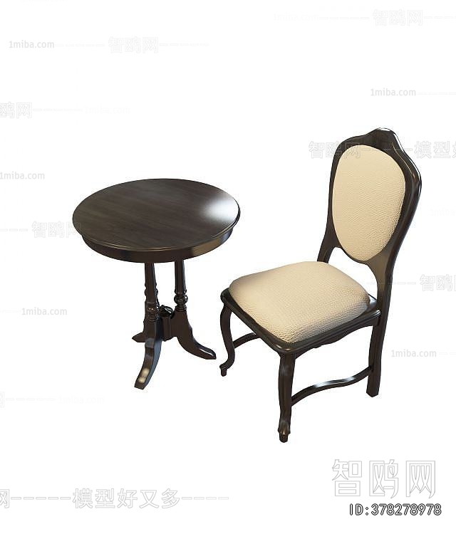 French Style Leisure Table And Chair
