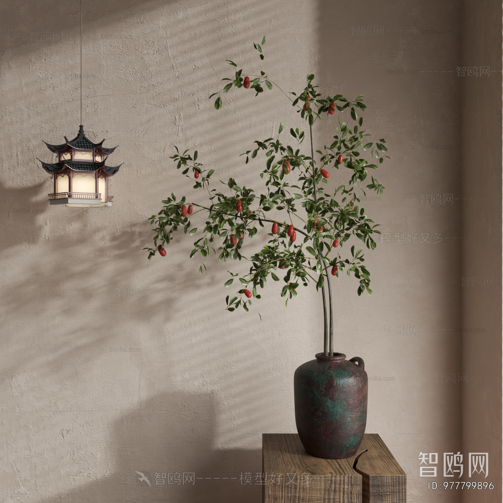 侘寂风花瓶花艺