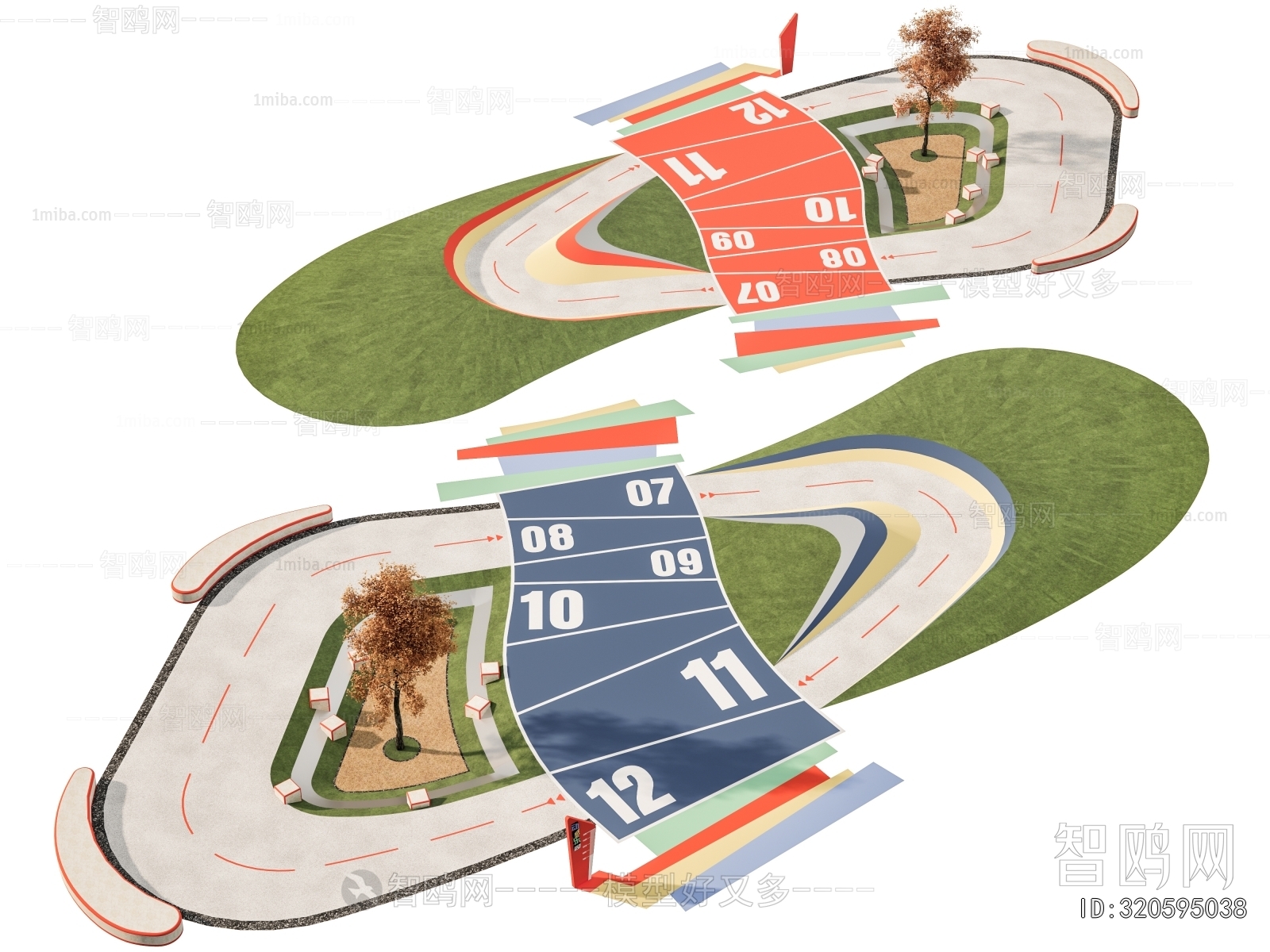 Modern Park Landscape