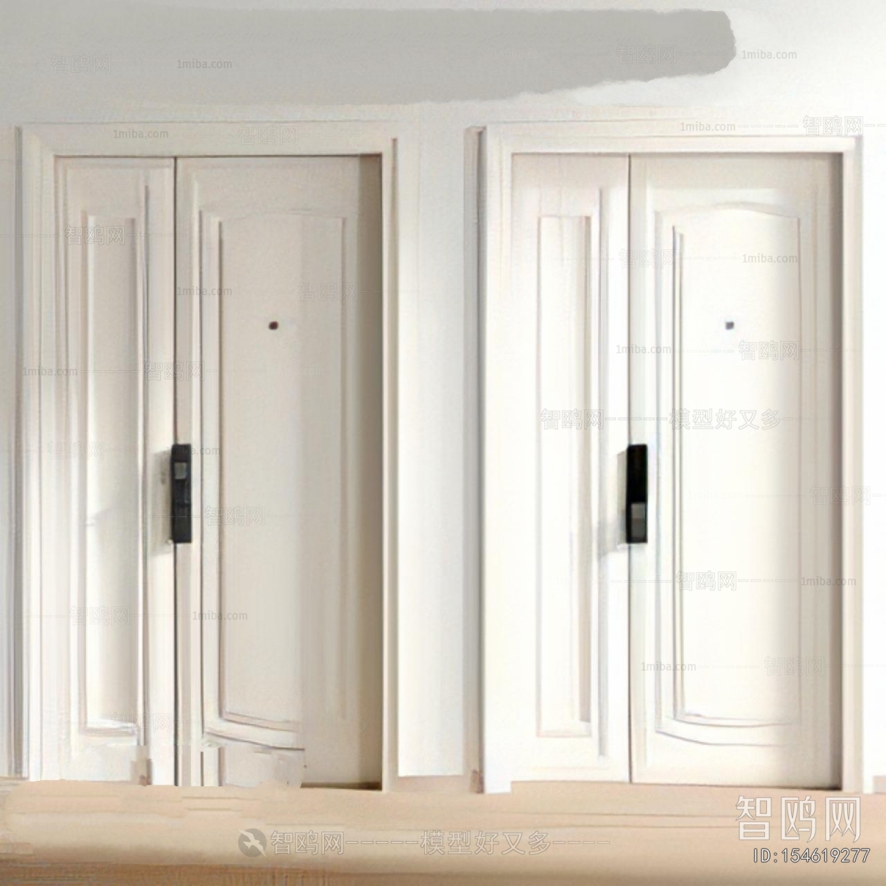 Modern Unequal Double Door