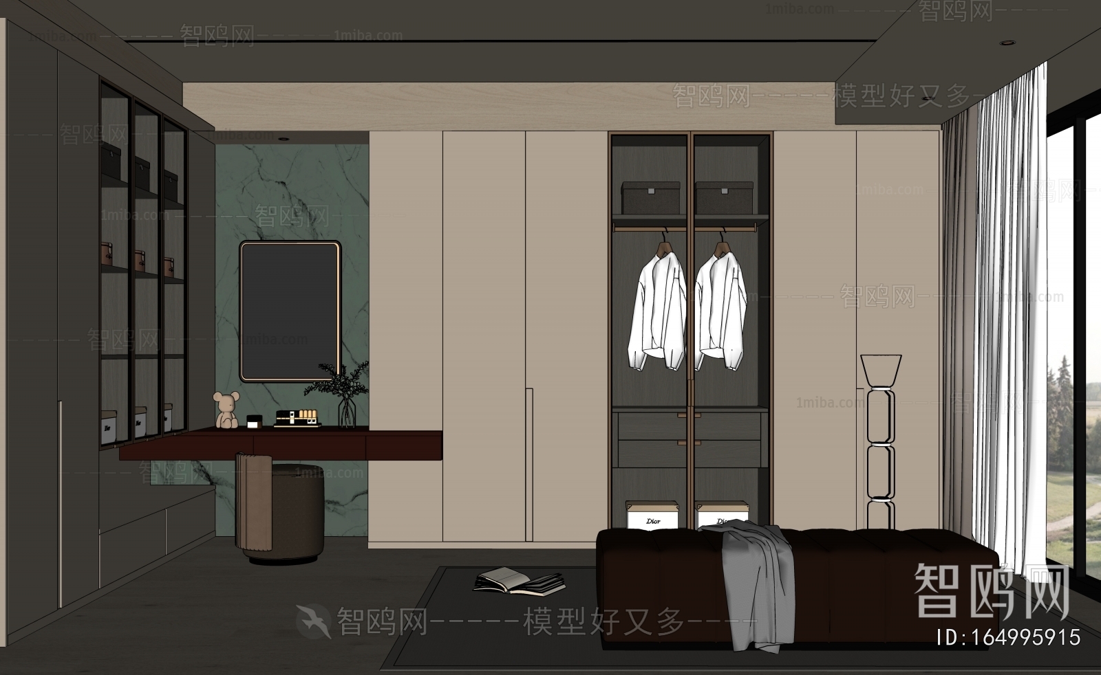 Modern Clothes Storage Area