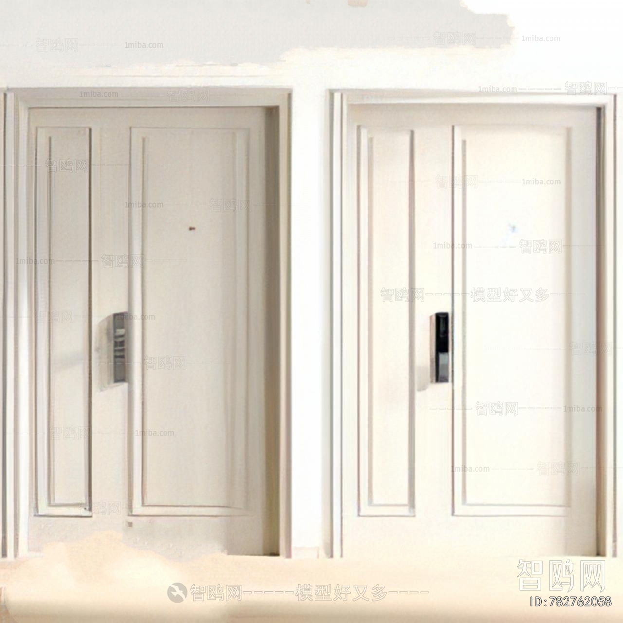 Modern Unequal Double Door