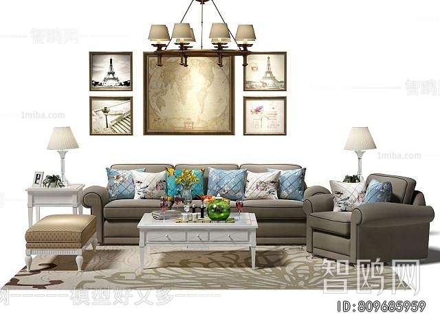 Simple European Style Sofa Combination